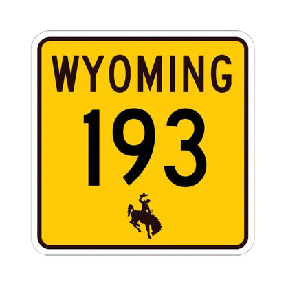 WY-193 (Wyoming) (Road Sign) STICKER Vinyl Kiss-Cut Decal - The Sticker Space