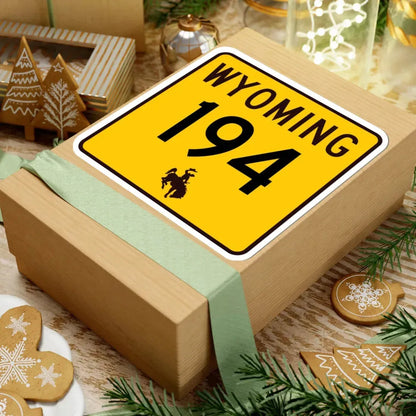 WY-194 (Wyoming) (Road Sign) STICKER Vinyl Kiss-Cut Decal - The Sticker Space