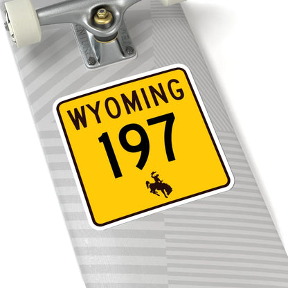 WY-197 (Wyoming) (Road Sign) STICKER Vinyl Kiss-Cut Decal - The Sticker Space