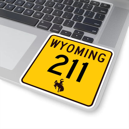 WY-211 (Wyoming) (Road Sign) STICKER Vinyl Kiss-Cut Decal - The Sticker Space