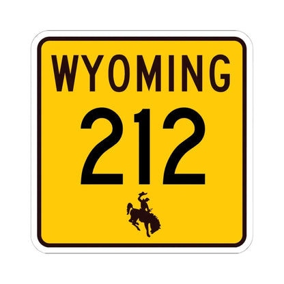 WY-212 (Wyoming) (Road Sign) STICKER Vinyl Kiss-Cut Decal - The Sticker Space