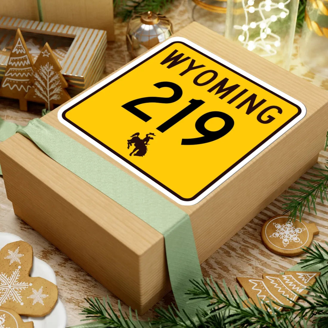 WY-219 (Wyoming) (Road Sign) STICKER Vinyl Kiss-Cut Decal - The Sticker Space