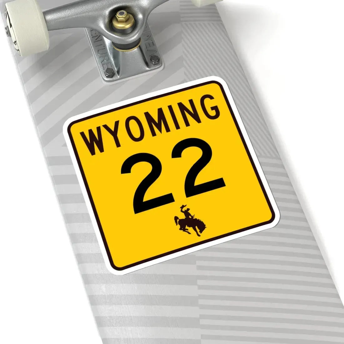 WY-22 (Wyoming) (Road Sign) STICKER Vinyl Kiss-Cut Decal - The Sticker Space