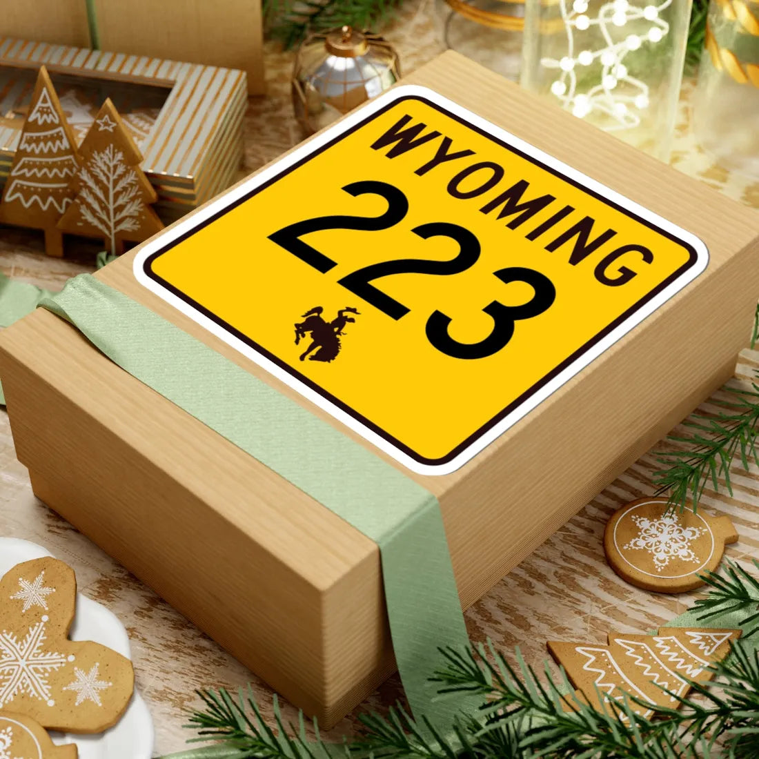 WY-223 (Wyoming) (Road Sign) STICKER Vinyl Kiss-Cut Decal - The Sticker Space