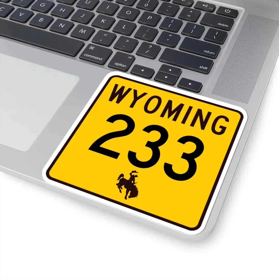 WY-233 (Wyoming) (Road Sign) STICKER Vinyl Kiss-Cut Decal - The Sticker Space