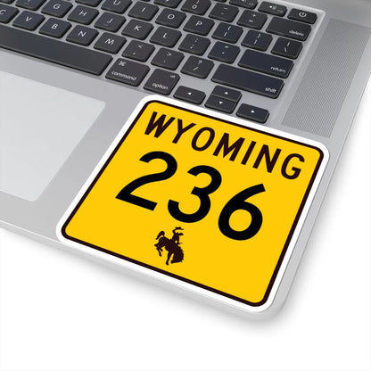 WY-236 (Wyoming) (Road Sign) STICKER Vinyl Kiss-Cut Decal - The Sticker Space