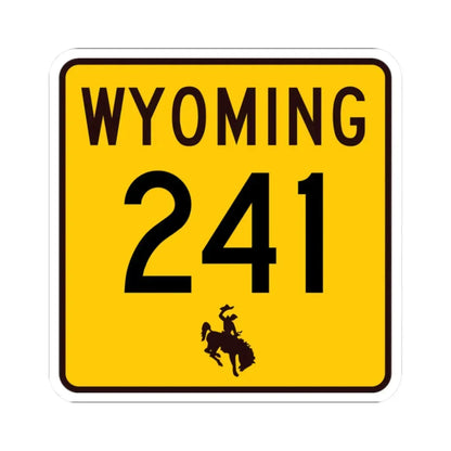 WY-241 (Wyoming) (Road Sign) STICKER Vinyl Kiss-Cut Decal - The Sticker Space