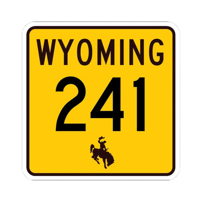 WY-241 (Wyoming) (Road Sign) STICKER Vinyl Kiss-Cut Decal - The Sticker Space