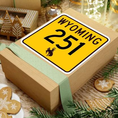 WY-251 (Wyoming) (Road Sign) STICKER Vinyl Kiss-Cut Decal - The Sticker Space