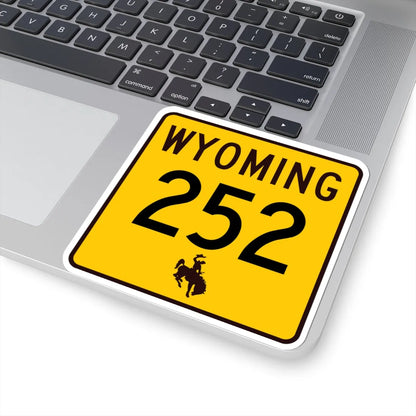 WY-252 (Wyoming) (Road Sign) STICKER Vinyl Kiss-Cut Decal - The Sticker Space
