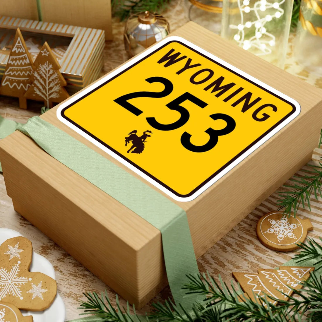 WY-253 (Wyoming) (Road Sign) STICKER Vinyl Kiss-Cut Decal - The Sticker Space