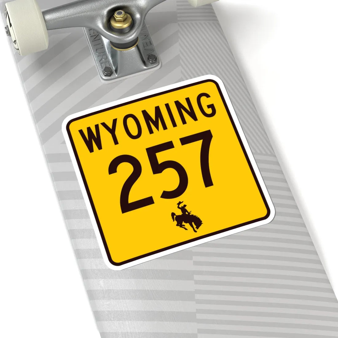 WY-257 (Wyoming) (Road Sign) STICKER Vinyl Kiss-Cut Decal - The Sticker Space