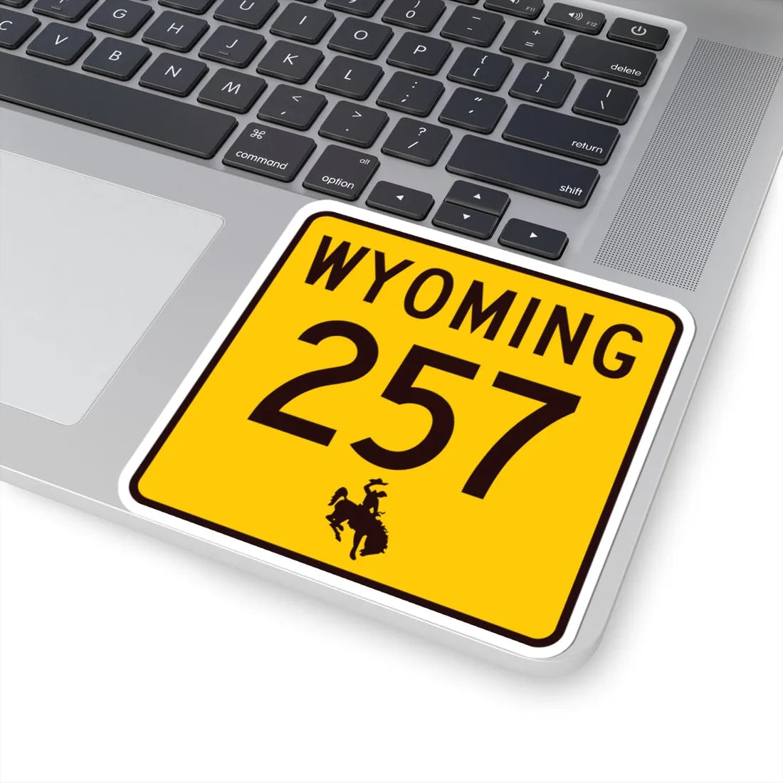 WY-257 (Wyoming) (Road Sign) STICKER Vinyl Kiss-Cut Decal - The Sticker Space