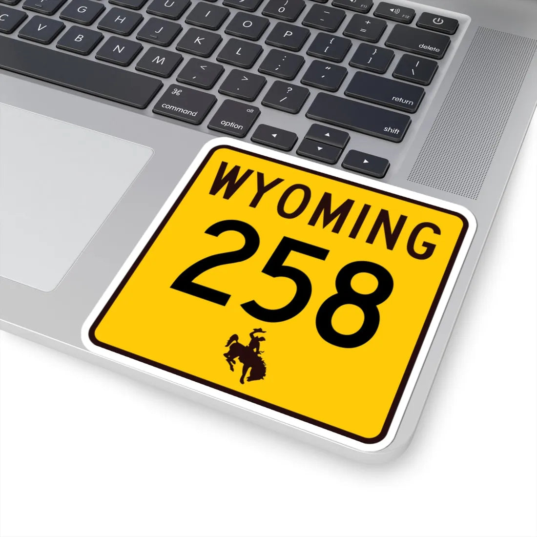 WY-258 (Wyoming) (Road Sign) STICKER Vinyl Kiss-Cut Decal - The Sticker Space