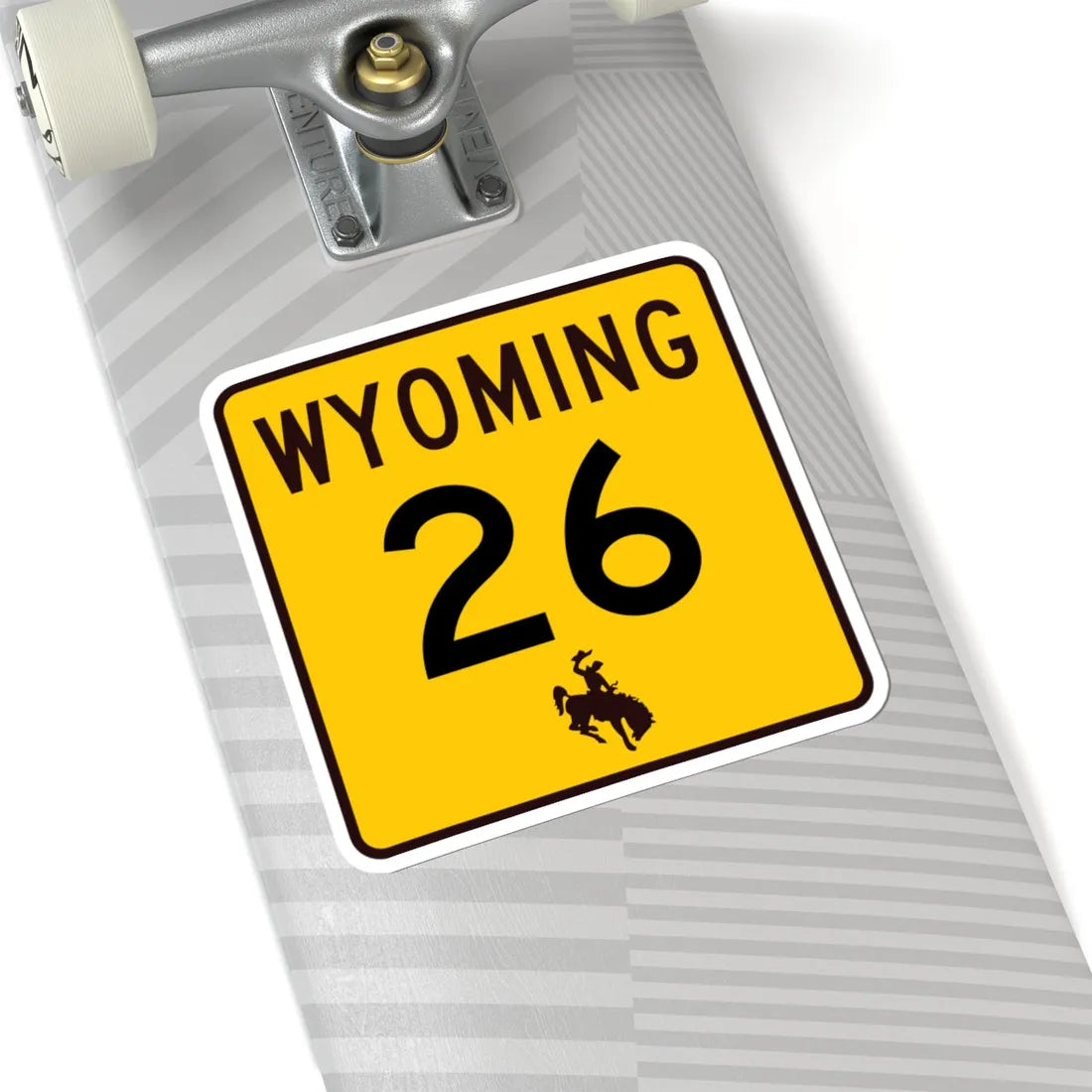 WY-26 (Wyoming) (Road Sign) STICKER Vinyl Kiss-Cut Decal - The Sticker Space