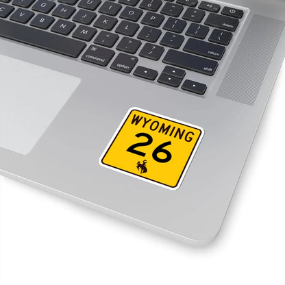 WY-26 (Wyoming) (Road Sign) STICKER Vinyl Kiss-Cut Decal - The Sticker Space