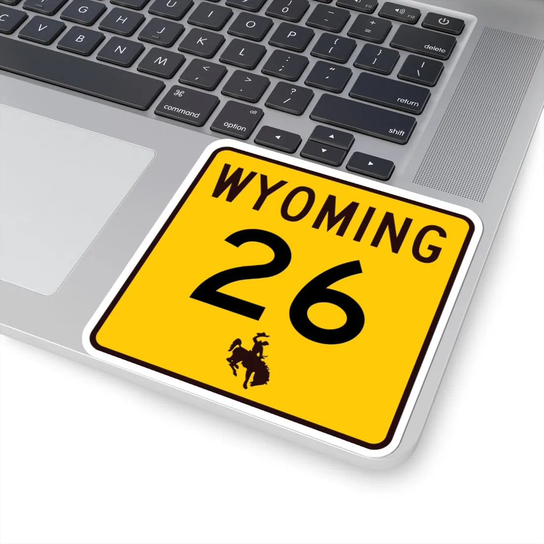 WY-26 (Wyoming) (Road Sign) STICKER Vinyl Kiss-Cut Decal - The Sticker Space