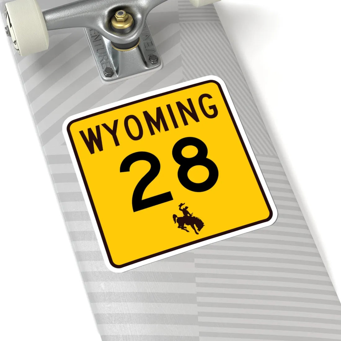 WY-28 (Wyoming) (Road Sign) STICKER Vinyl Kiss-Cut Decal - The Sticker Space