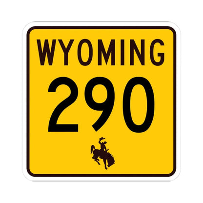 WY-290 (Wyoming) (Road Sign) STICKER Vinyl Kiss-Cut Decal - The Sticker Space