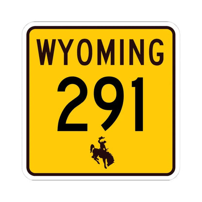 WY-291 (Wyoming) (Road Sign) STICKER Vinyl Kiss-Cut Decal - The Sticker Space