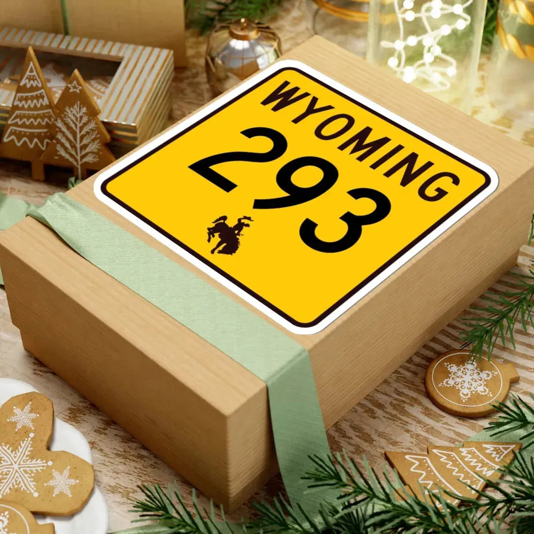 WY-293 (Wyoming) (Road Sign) STICKER Vinyl Kiss-Cut Decal - The Sticker Space