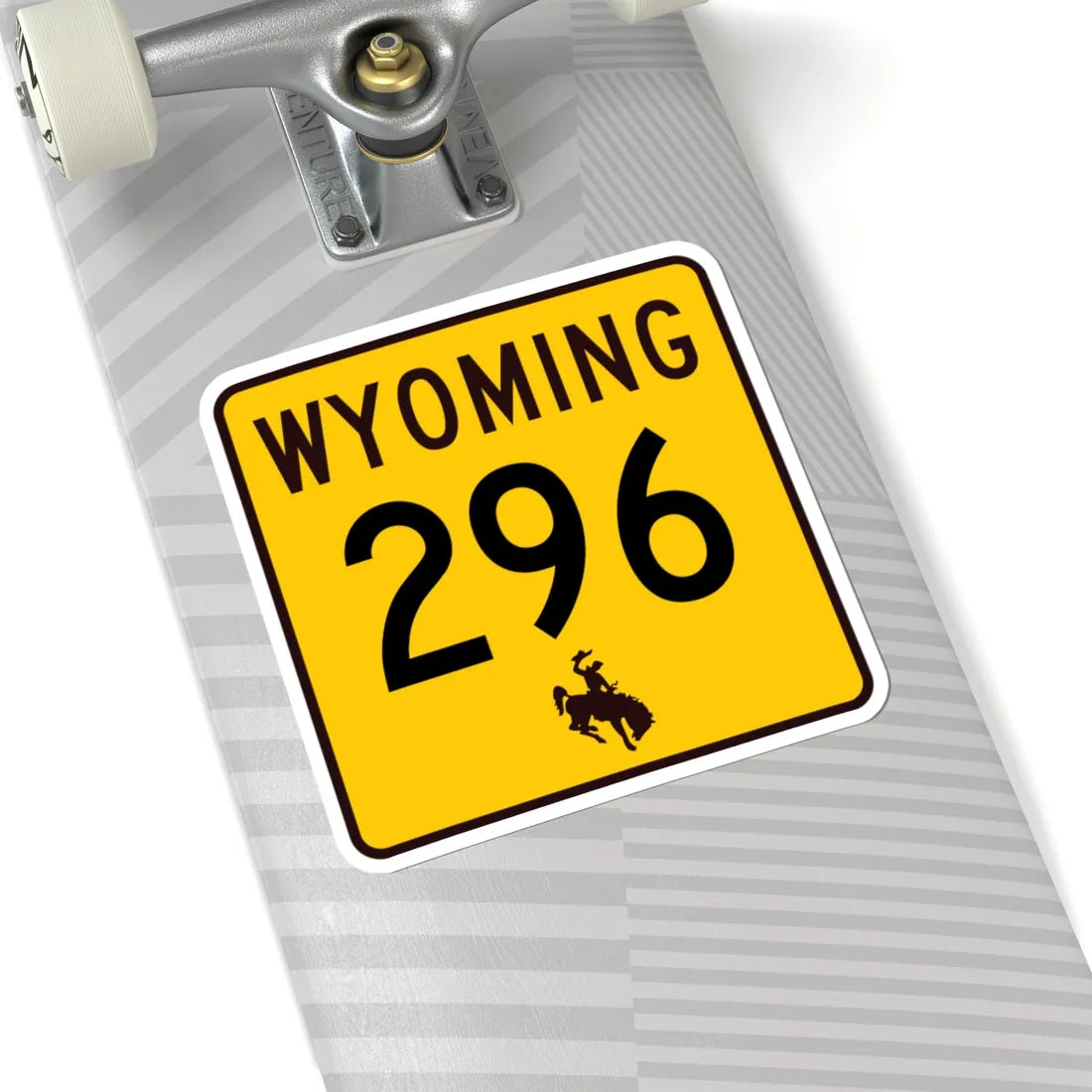 WY-296 (Wyoming) (Road Sign) STICKER Vinyl Kiss-Cut Decal - The Sticker Space
