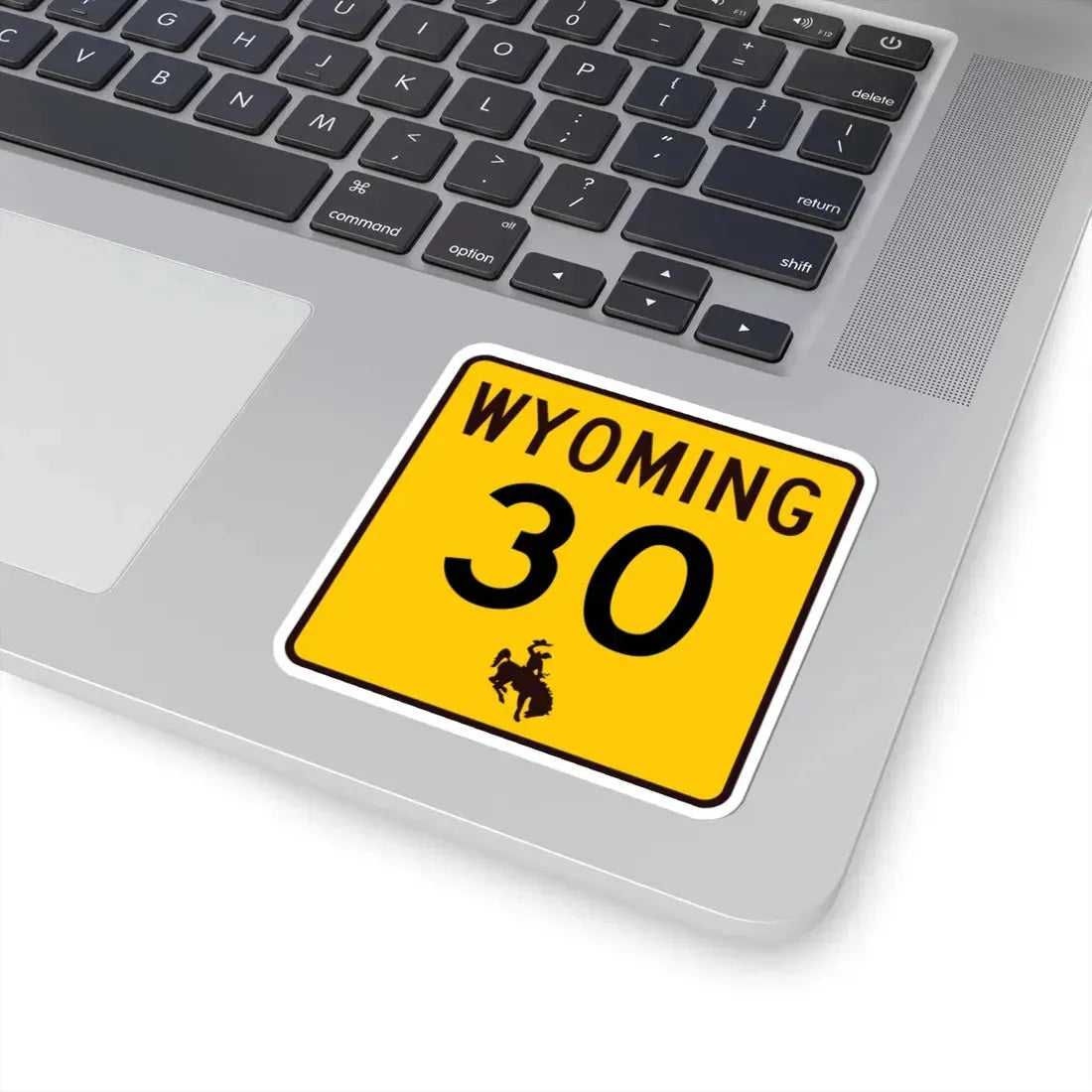 WY-30 (Wyoming) (Road Sign) STICKER Vinyl Kiss-Cut Decal - The Sticker Space