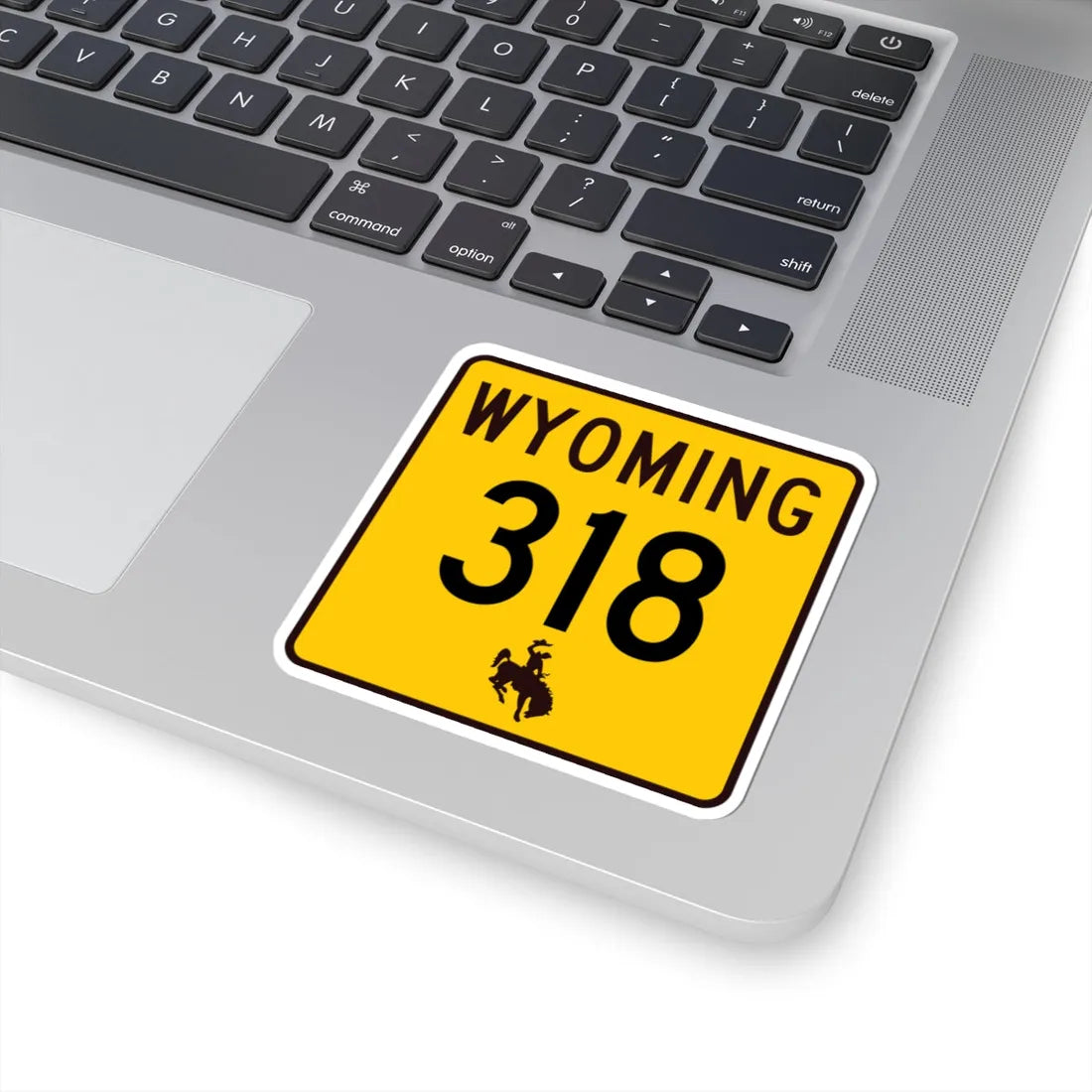 WY-318 (Wyoming) (Road Sign) STICKER Vinyl Kiss-Cut Decal - The Sticker Space