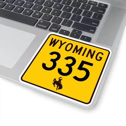 WY-335 (Wyoming) (Road Sign) STICKER Vinyl Kiss-Cut Decal - The Sticker Space