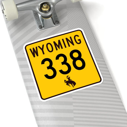WY-338 (Wyoming) (Road Sign) STICKER Vinyl Kiss-Cut Decal - The Sticker Space