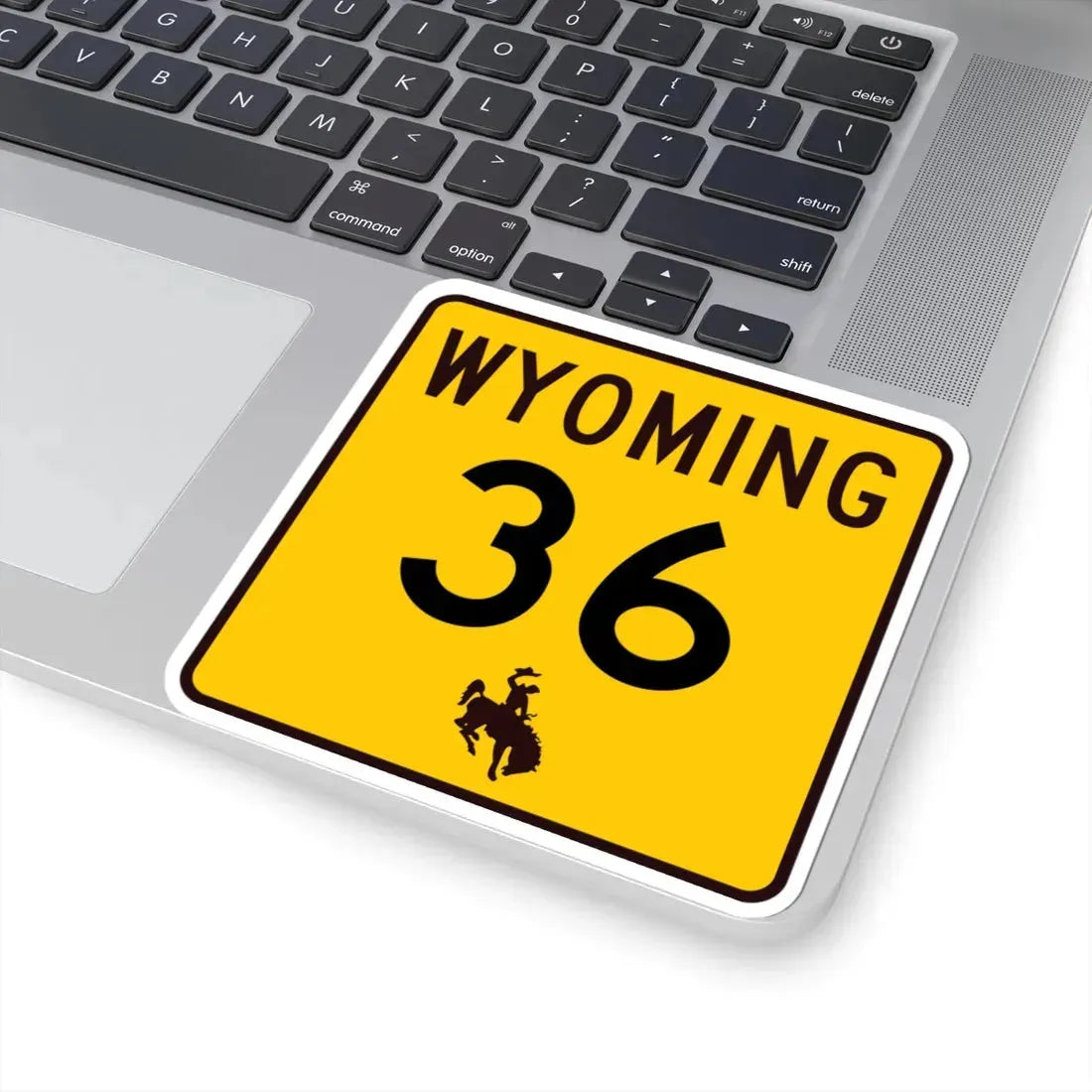 WY-36 (Wyoming) (Road Sign) STICKER Vinyl Kiss-Cut Decal - The Sticker Space