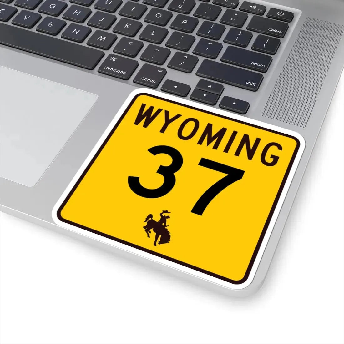 WY-37 (Wyoming) (Road Sign) STICKER Vinyl Kiss-Cut Decal - The Sticker Space