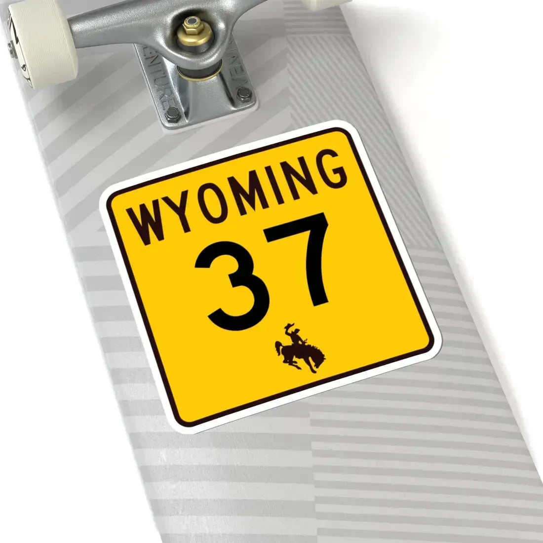 WY-37 (Wyoming) (Road Sign) STICKER Vinyl Kiss-Cut Decal - The Sticker Space