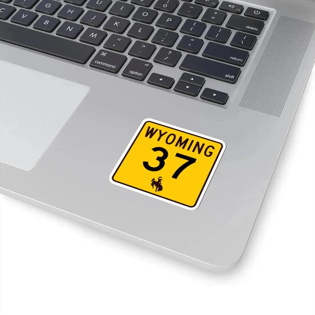 WY-37 (Wyoming) (Road Sign) STICKER Vinyl Kiss-Cut Decal - The Sticker Space