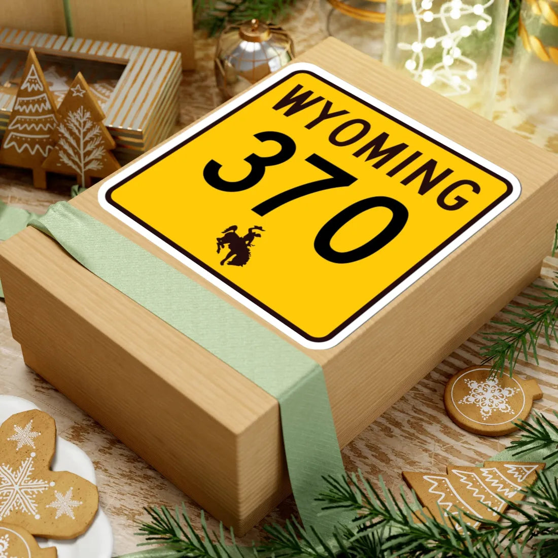 WY-370 (Wyoming) (Road Sign) STICKER Vinyl Kiss-Cut Decal - The Sticker Space