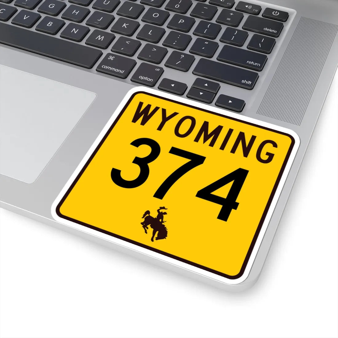WY-374 (Wyoming) (Road Sign) STICKER Vinyl Kiss-Cut Decal - The Sticker Space