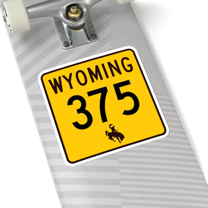 WY-375 (Wyoming) (Road Sign) STICKER Vinyl Kiss-Cut Decal - The Sticker Space