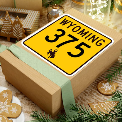 WY-375 (Wyoming) (Road Sign) STICKER Vinyl Kiss-Cut Decal - The Sticker Space