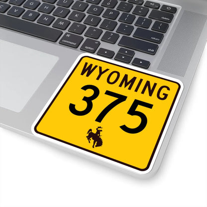 WY-375 (Wyoming) (Road Sign) STICKER Vinyl Kiss-Cut Decal - The Sticker Space