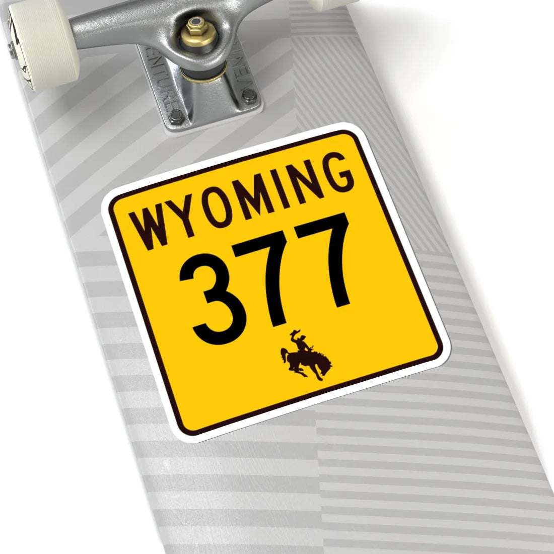 WY-377 (Wyoming) (Road Sign) STICKER Vinyl Kiss-Cut Decal - The Sticker Space