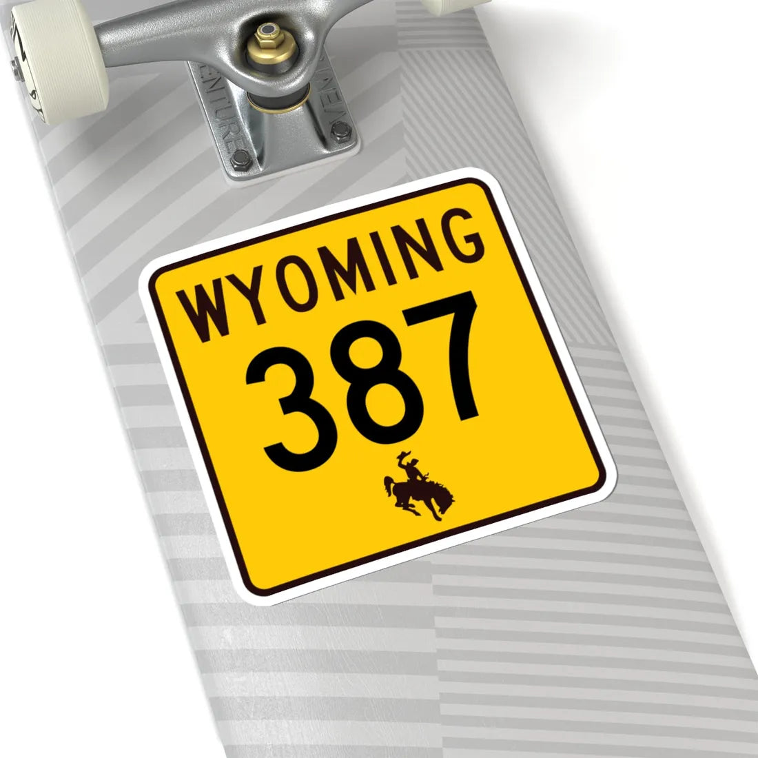 WY-387 (Wyoming) (Road Sign) STICKER Vinyl Kiss-Cut Decal - The Sticker Space