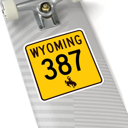 WY-387 (Wyoming) (Road Sign) STICKER Vinyl Kiss-Cut Decal - The Sticker Space