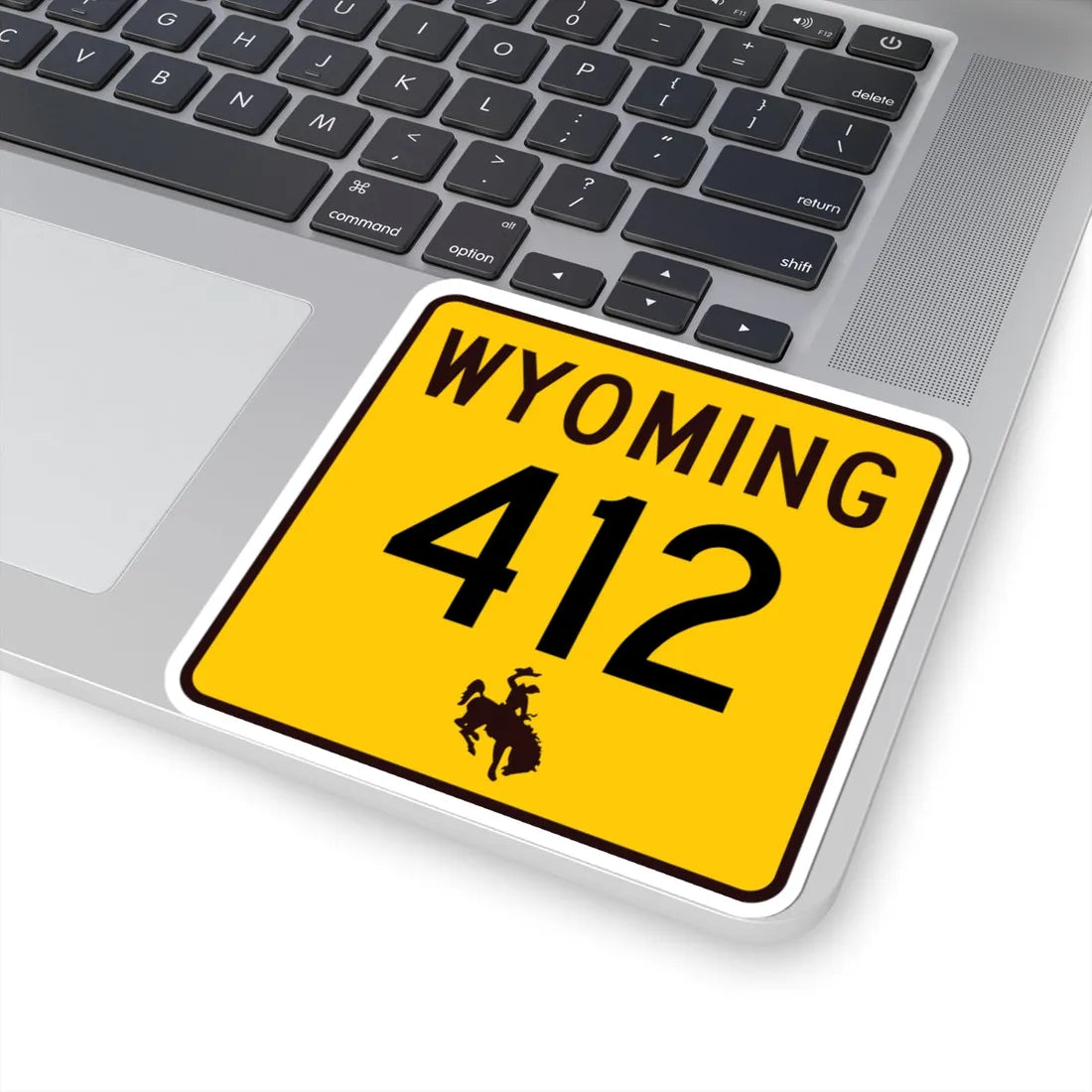WY-412 (Wyoming) (Road Sign) STICKER Vinyl Kiss-Cut Decal - The Sticker Space