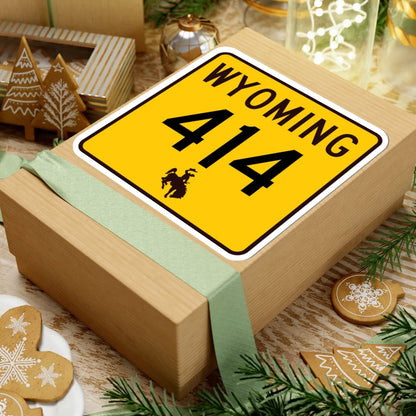 WY-414 (Wyoming) (Road Sign) STICKER Vinyl Kiss-Cut Decal - The Sticker Space