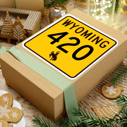 WY-420 (Wyoming) (Road Sign) STICKER Vinyl Kiss-Cut Decal - The Sticker Space