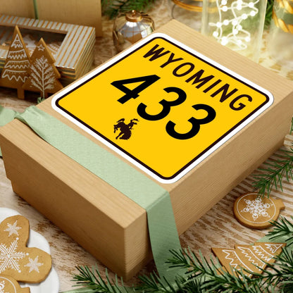 WY-433 (Wyoming) (Road Sign) STICKER Vinyl Kiss-Cut Decal - The Sticker Space