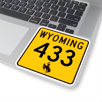 WY-433 (Wyoming) (Road Sign) STICKER Vinyl Kiss-Cut Decal - The Sticker Space