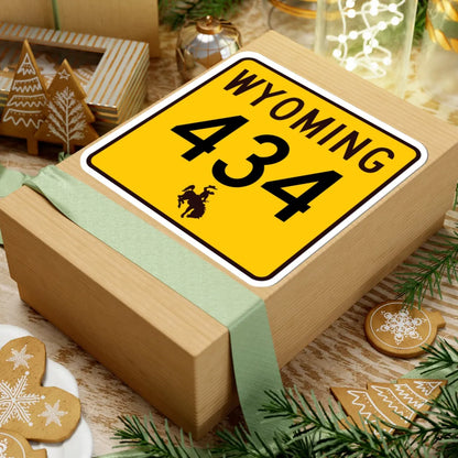WY-434 (Wyoming) (Road Sign) STICKER Vinyl Kiss-Cut Decal - The Sticker Space
