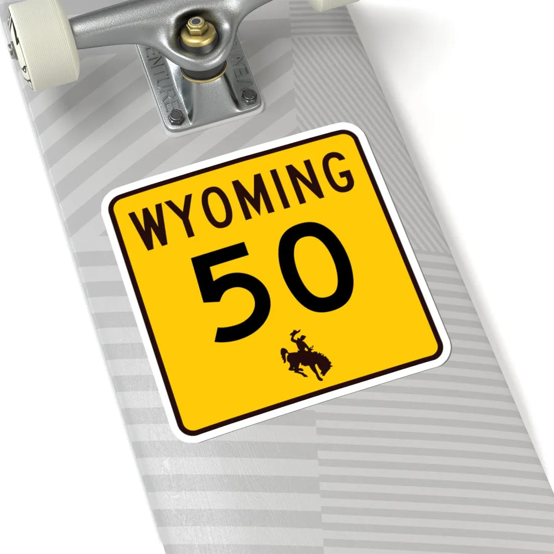WY-50 (Wyoming) (Road Sign) STICKER Vinyl Kiss-Cut Decal - The Sticker Space