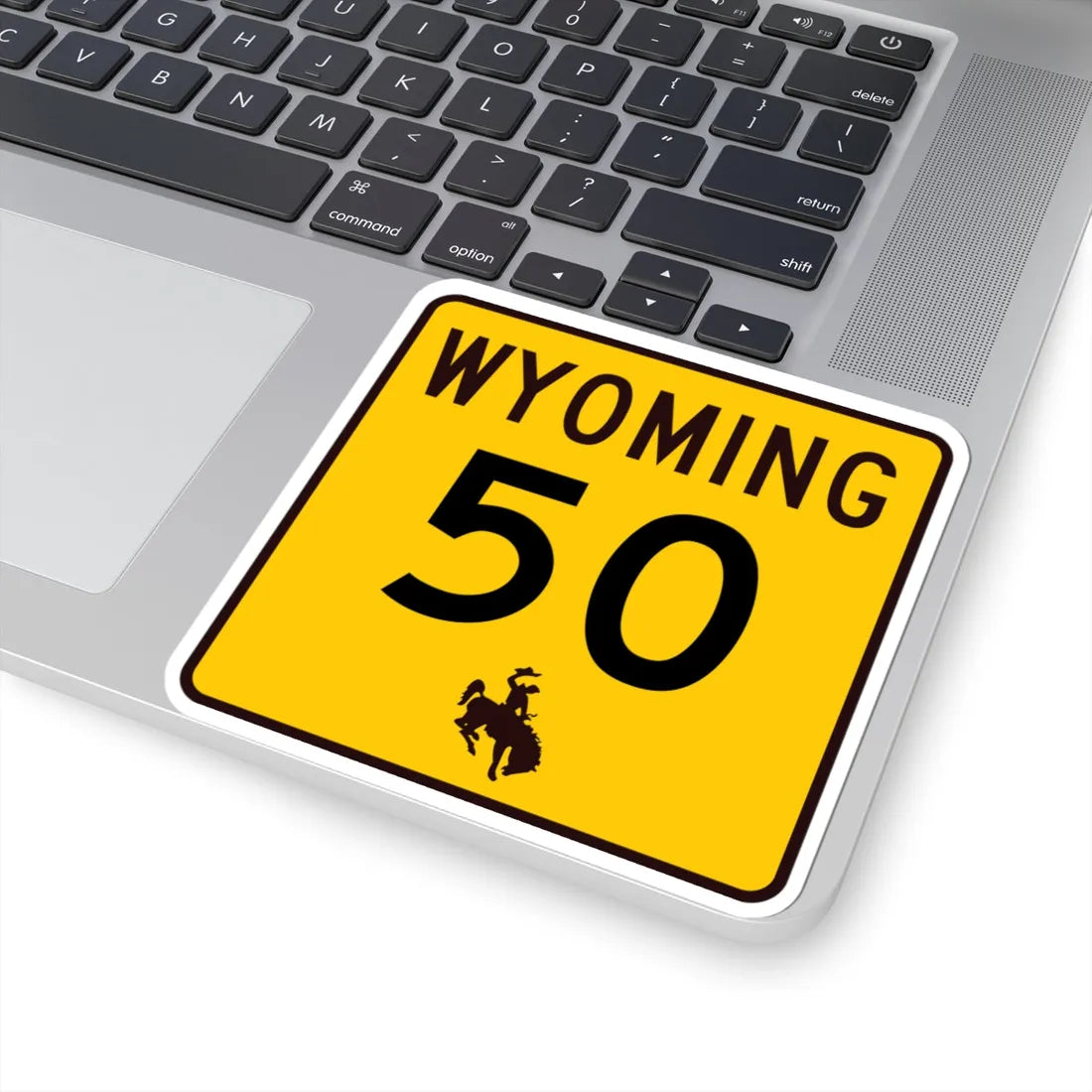 WY-50 (Wyoming) (Road Sign) STICKER Vinyl Kiss-Cut Decal - The Sticker Space